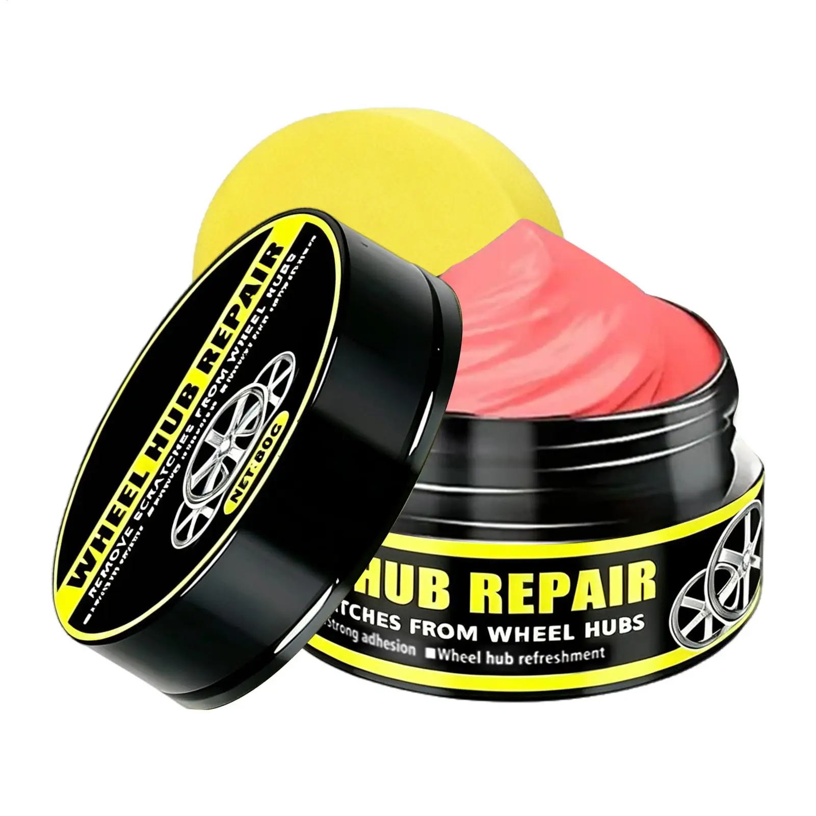 100g Rim Renewal Paste, Long-Lasting Hub Polishing Restorer, Wheel Restoration Kit for Automotive Car Trailer RV Sedan Pickup