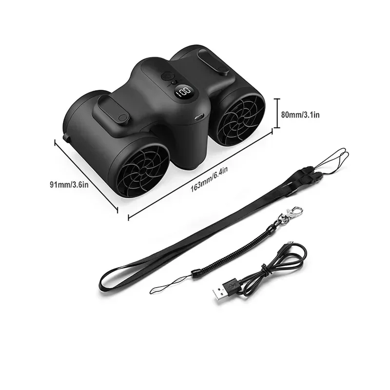 2025  Charging Hanging Waist Hanging Neck Super Wind  Air Conditioning Refrigeration Outdoor Electric Fan Cooling Machine