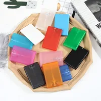 20/45ml Card Spray Bottle Perfume Alcohol Hand Sanitizer Disinfection Refillable Bottling Macaron Travel Press Portable Bottles