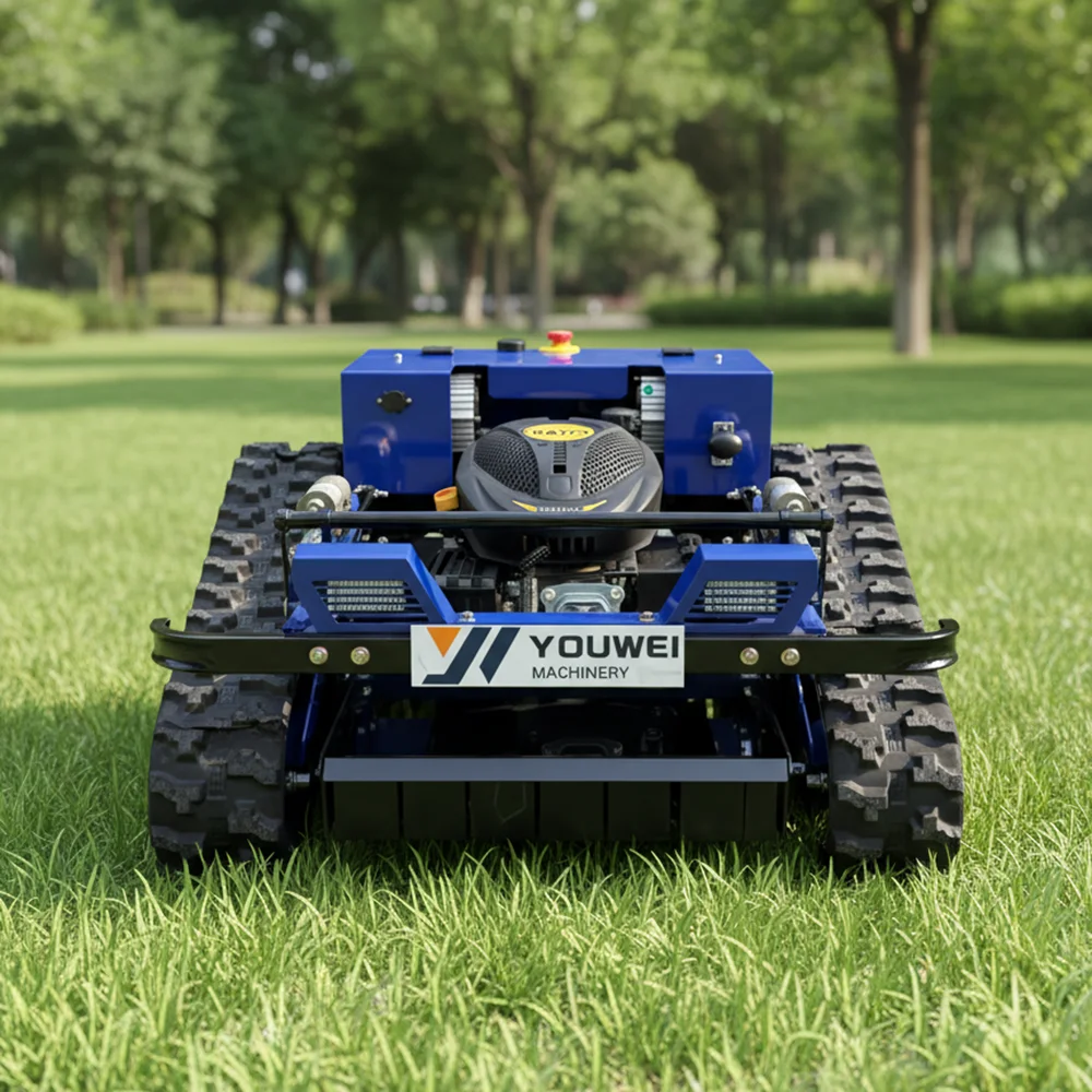 Small Robot Grass Cutter Cutting Width 500mm 800mm 1000mm Remote Control Crawler Lawn Mower