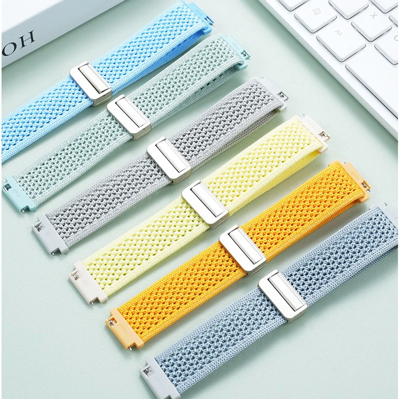 pulseira-de-lona-diy-para-relogio-casio-w-218hc-feminino-com-fecho-magnetico-pulseira-de-nylon-elastica-multicolorida-de-18mm