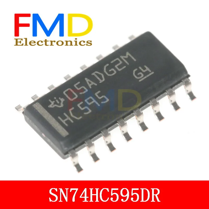 5PCS/LOT SN74HC595DR SOIC - 16  register 8 bits shift register