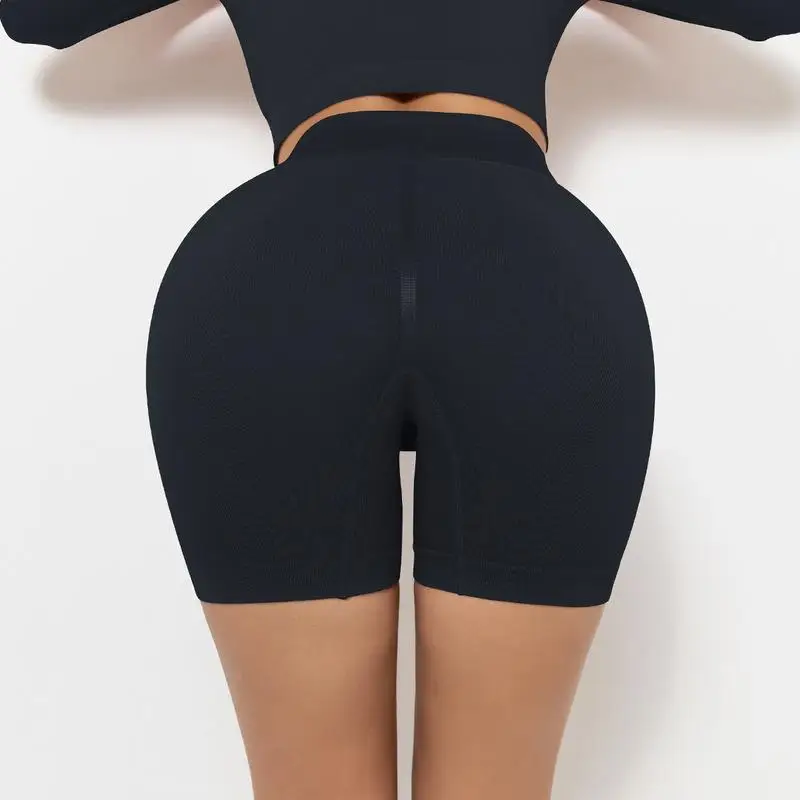 High Waist Workout Shorts Seamless Fitness Yoga Shorts Scrunch Butt Sexy Women Yoga Running Peach Hip Shorts Sport Gym Leggings