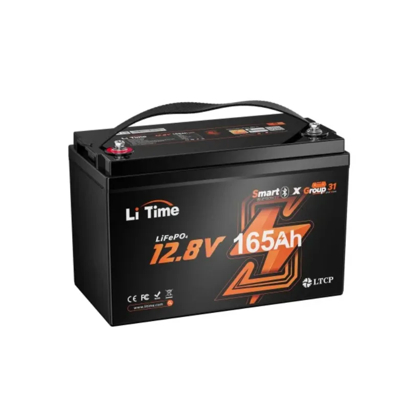 2112Wh 12V 165Ah Bluetooth Smart Lithium Battery Pack For RV Marine Stock Availability
