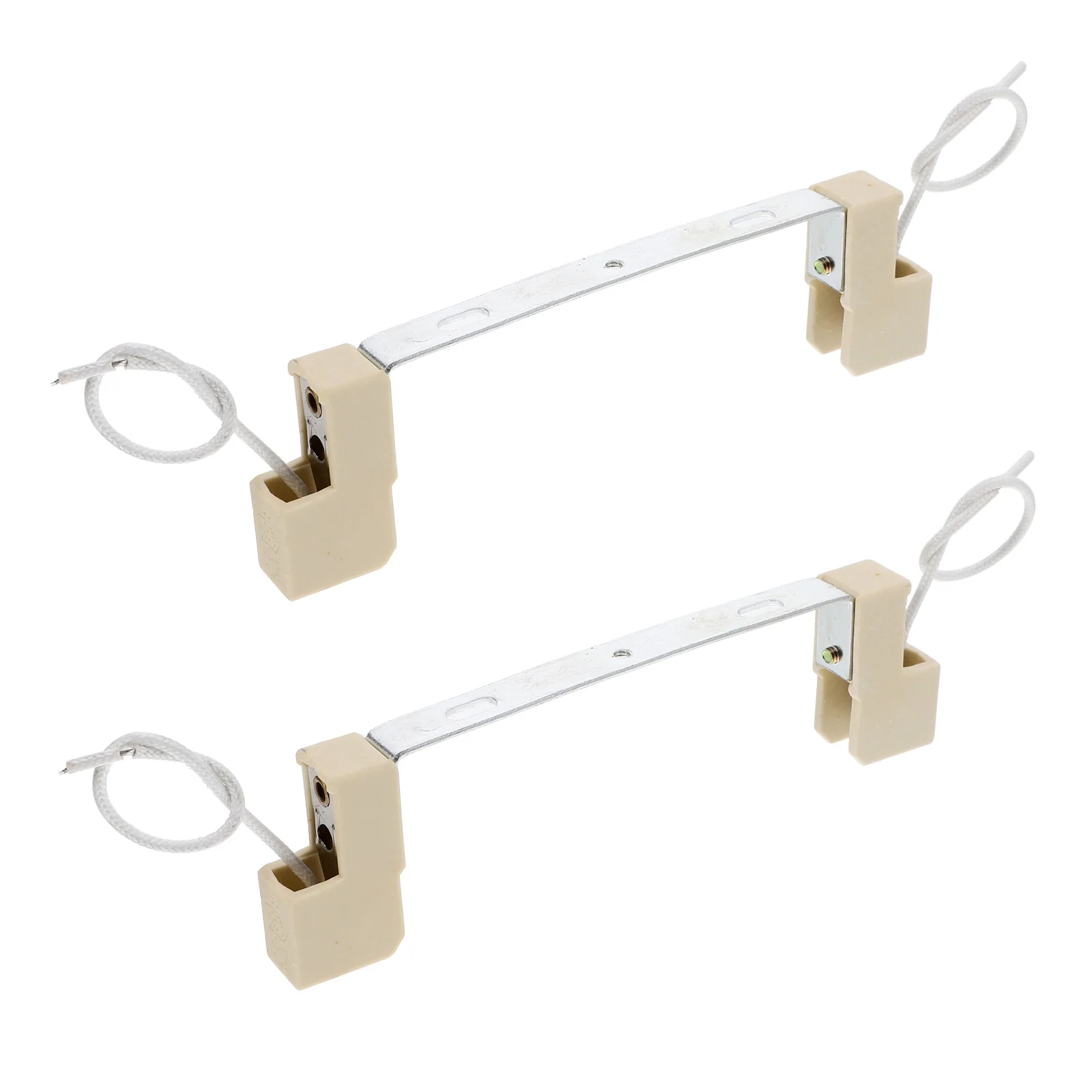 

2 Pcs Ceramics Lamp Base Socket Lamp Holder High Temperature Light Bulb Base Socket Fixture Replacement Parts Adapter