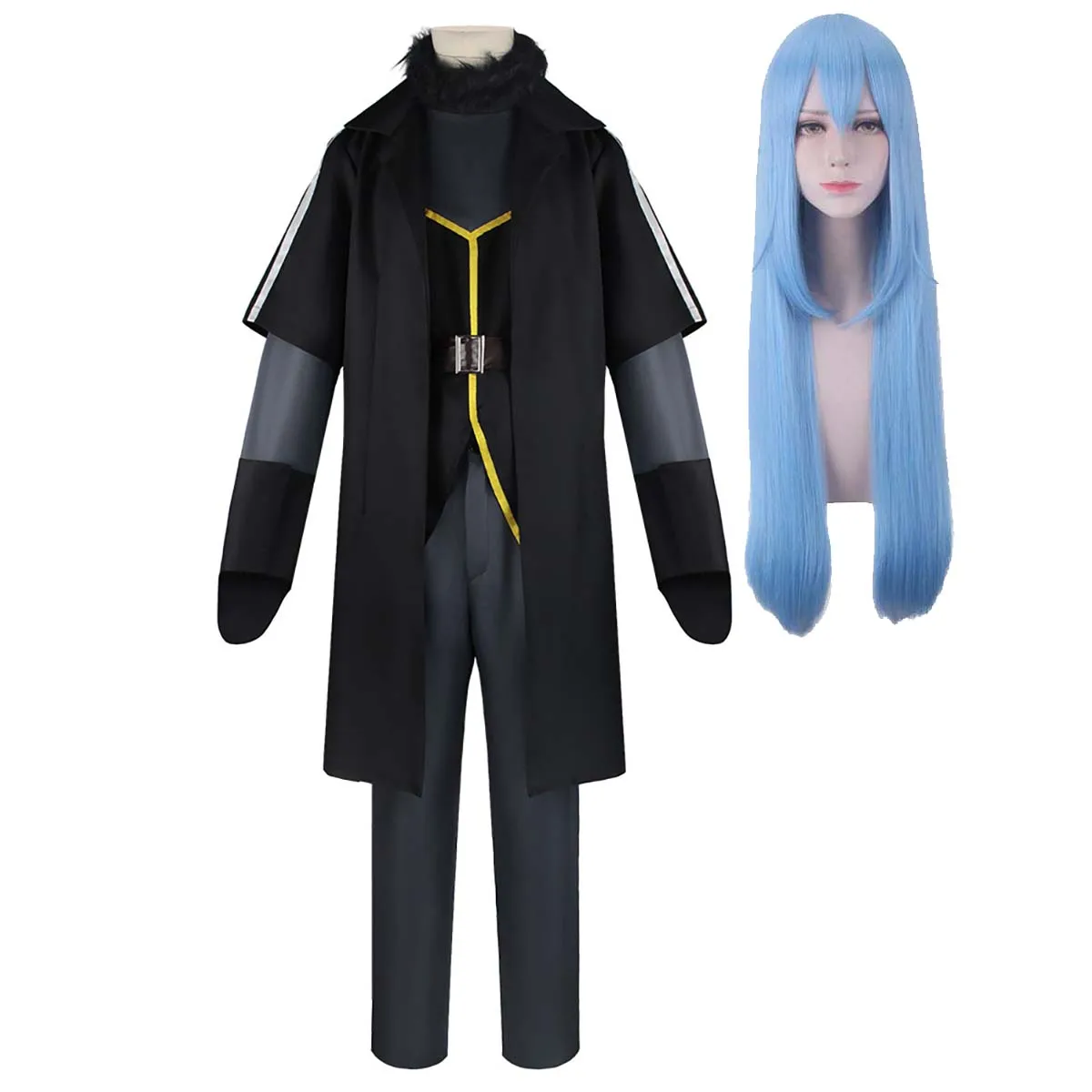 

Хэллоуин Аниме That Time I Got Reincarnated As A Slime Rimuru Tempest Косплей Парик Костюм Набор