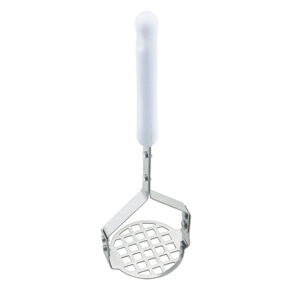 

2 Pcs Premium Stainless Steel Potato Presser Mashed Sweet Potato Squeezer Heat Resistant Non Slip Handle Hollow Out