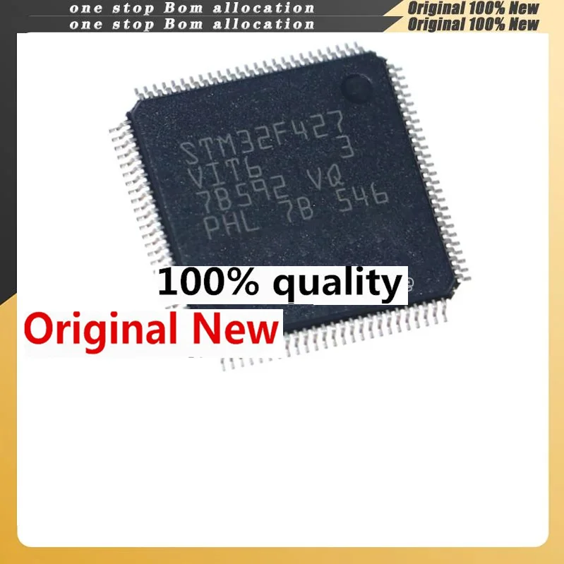 

NEW Original 2-5PCS/LOT 100% New Original STM32F427VIT6 STM32F4 TM32F427IT6 LQFP-100 IC Chipset