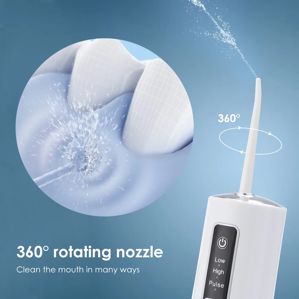 Portable Smart Electric Oral Irrigator Water Flosser 4 Jets 3 Modes Rechargeable Dental Water Jet Irrigator Dental Teeth Cleaner - Image 4
