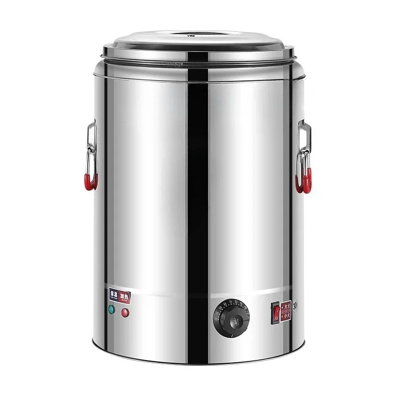 220V Electric Thermal Insulation Bucket Stainless Steel Commercial Double-layer Large Capacity