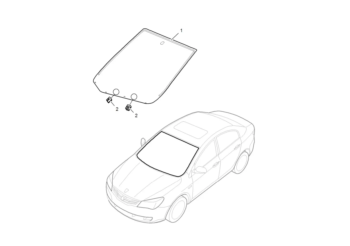 SAIC Original Genuine Cars Windshield Assembly Spare Parts For MG5