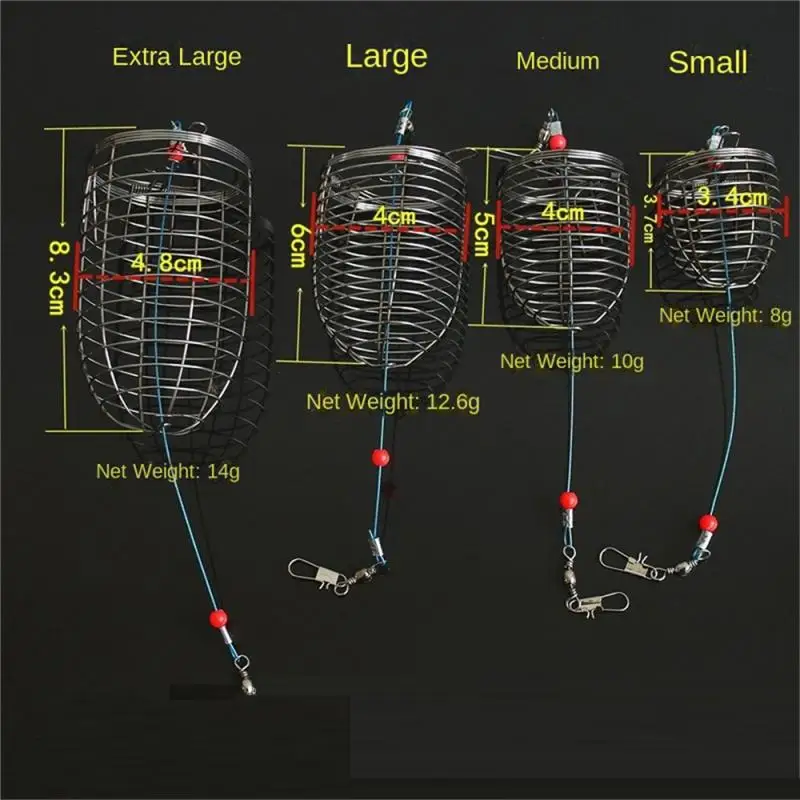 Fishing Bait Cage Basket Feeder Feeder Holder Fishing Accessories Feeder Cage Fishing Trap Fishing Bait Cage Feeder