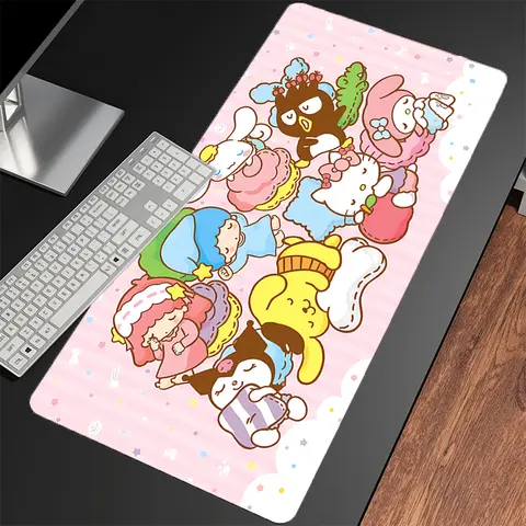 Mauspad S-sanrio E-Sports XXL Gamer Schreibtischmatte PC Computer Sexy Anime Mousepad Tastatur Pad Laptop Gaming Zubehör Mausepad