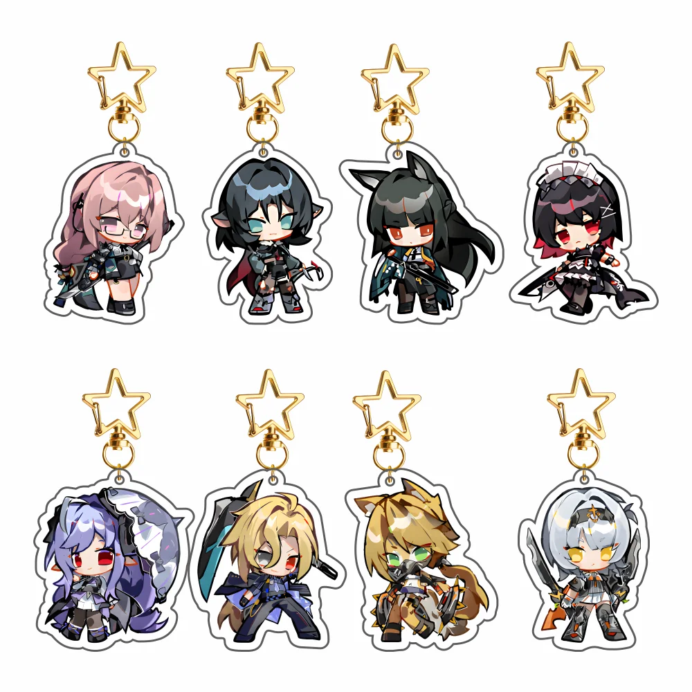 New Hot Game Zenless Zone Zero Lowell Nicole Demara Billy Kid Von Lycaon Keychains Pendant Car Key Chain Fans Gift Accessories