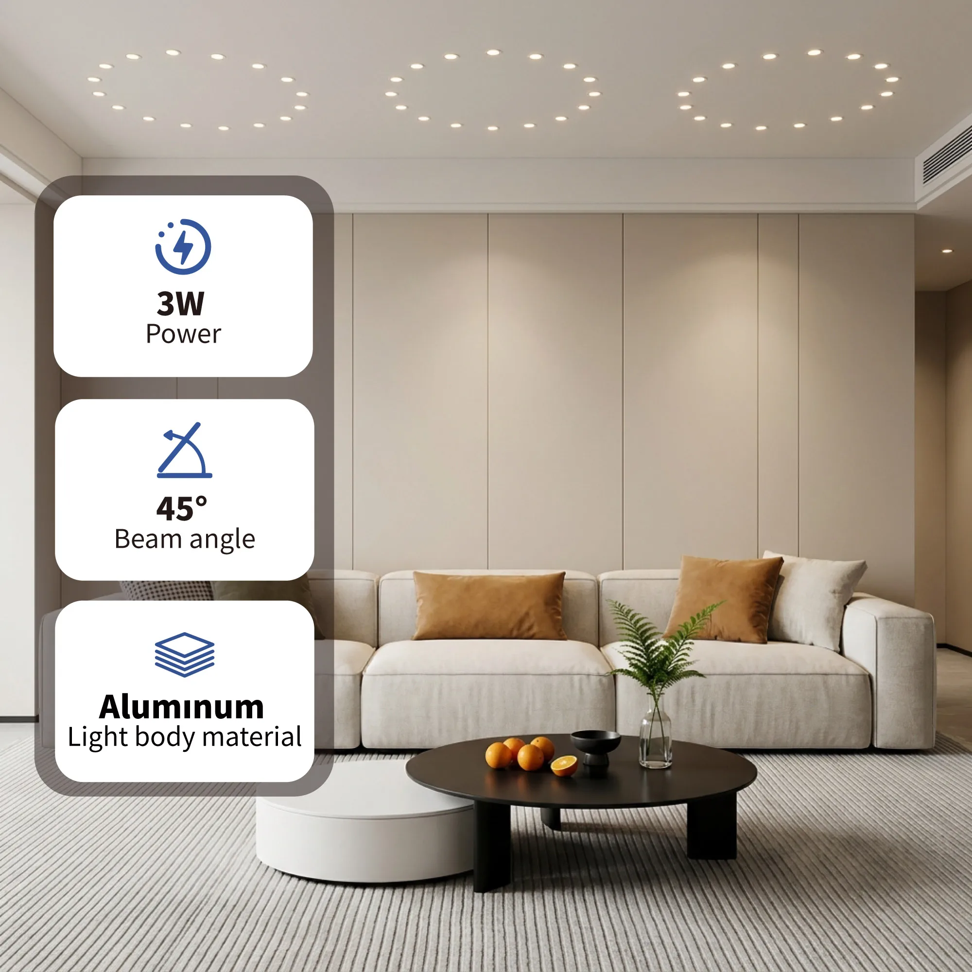 Mini LED Spot Light Downlight 2W Downlight With Driver Indoor Spotlight for Ceiling Cabinet Showcase Loft Stair Step Decorations