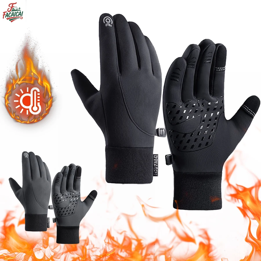 

Winter Gloves Touch Screen for Men Women,Touch Screen Anti-Slip Warm Gloves Liners for Cycling Biking Sporting Driving