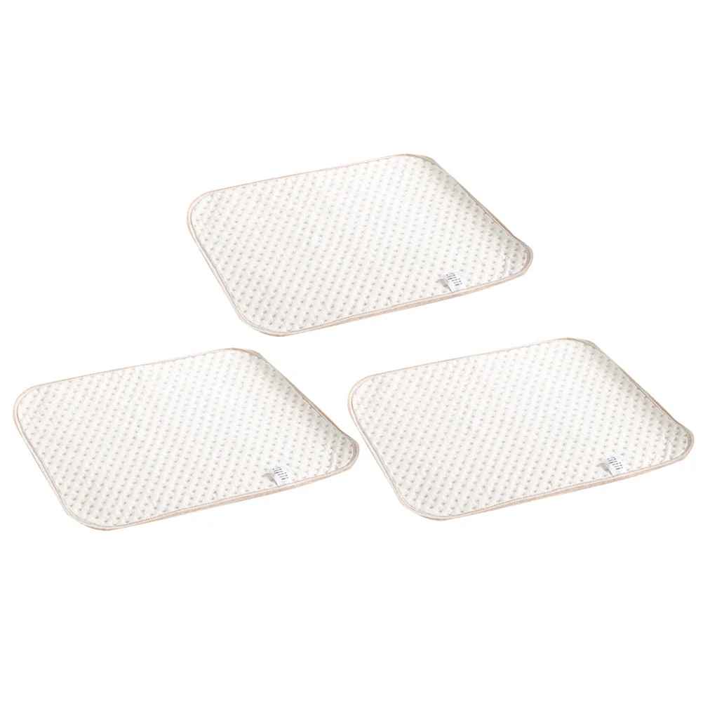 3 قطعة منصات سرير الطفل مقاوم للماء حفاضات القطن ماصة تنفس Underpads الرضع حديثي الولادة وسادة سرير بيبي الأساسية #4