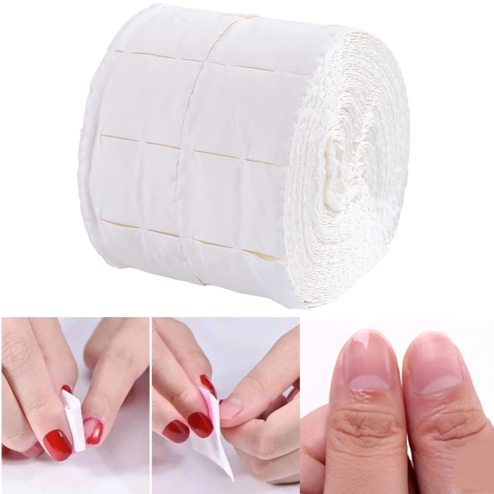 Toallitas de algodón sin pelusa para uñas, esmalte de Gel limpiador Desengrasante de, servilletas para manicura y pedicura, 300/500 piezas, LEB918