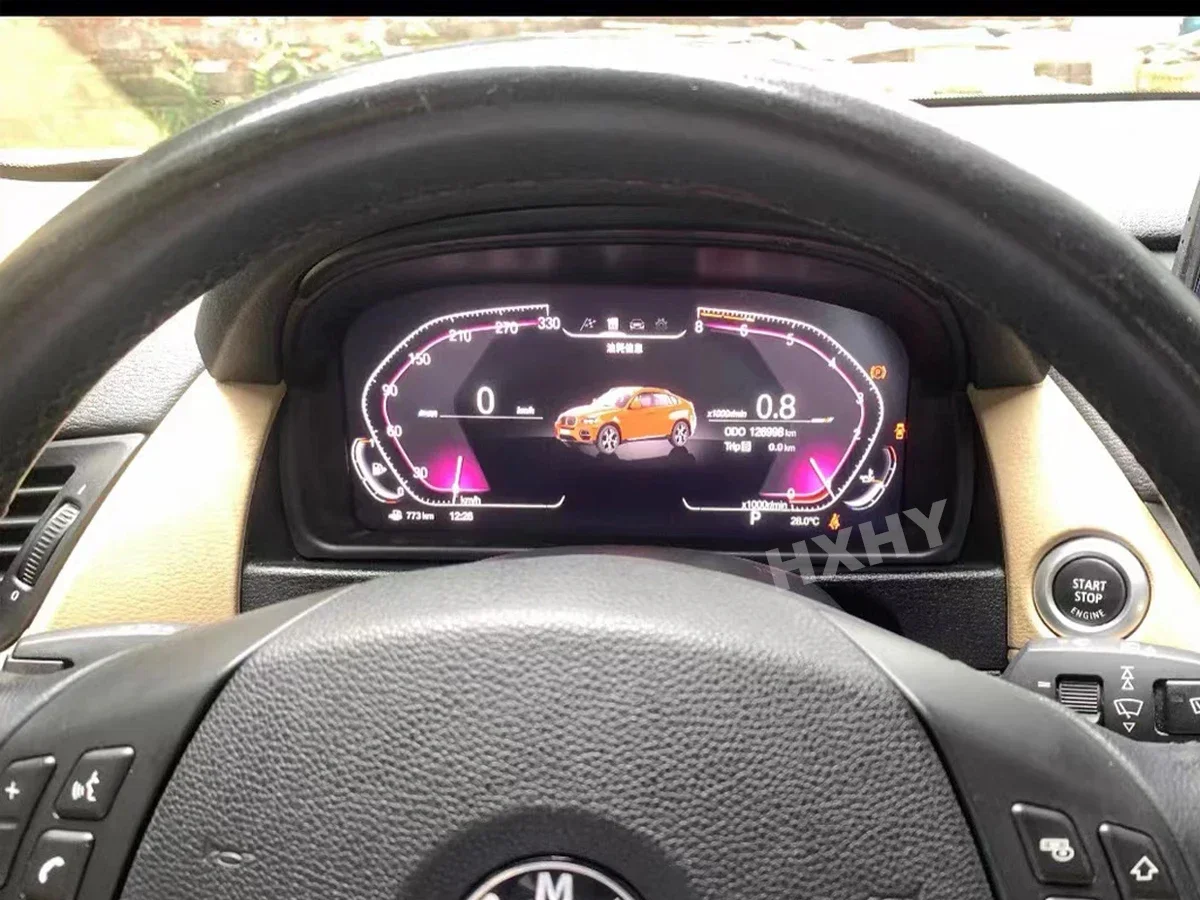 HXHY Latest Original Car Digital Cluster Instrument Speedometer For BMW X1 E84 2009-2015 Linux LCD Dashboard