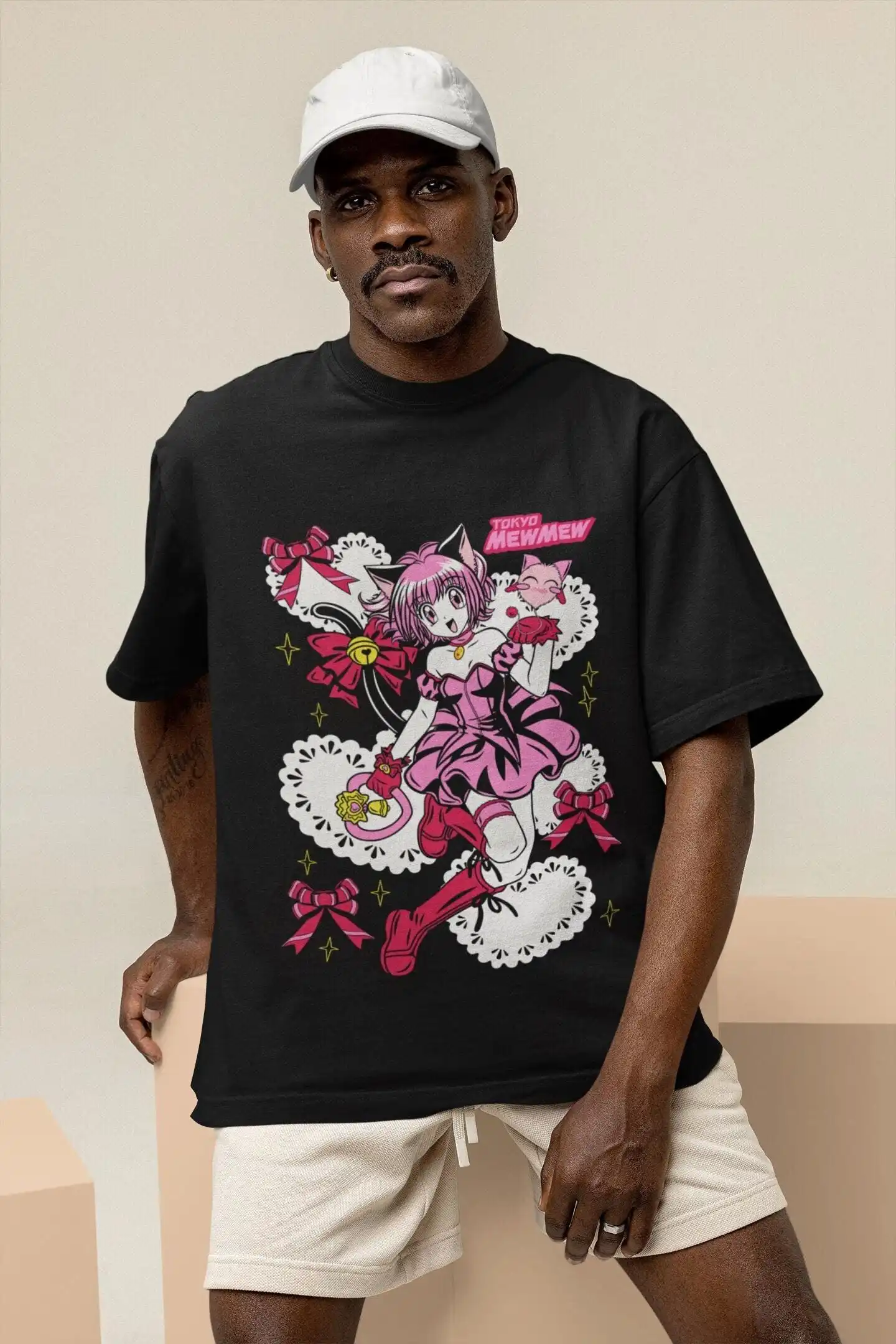 Unisex Tokyo Mew Mew T-Shirt Ichigo Momomiya Magical girl Anime Harajuku T-Shirt