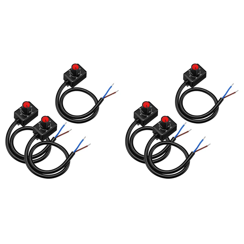 LICE-DC 0/1-10V Manopola LED Dimmer, Dimmer passivo a bassa tensione PWM Dimmer per driver LED elettronico dimmerabile 0-10V o 1-10V 6 pezzi