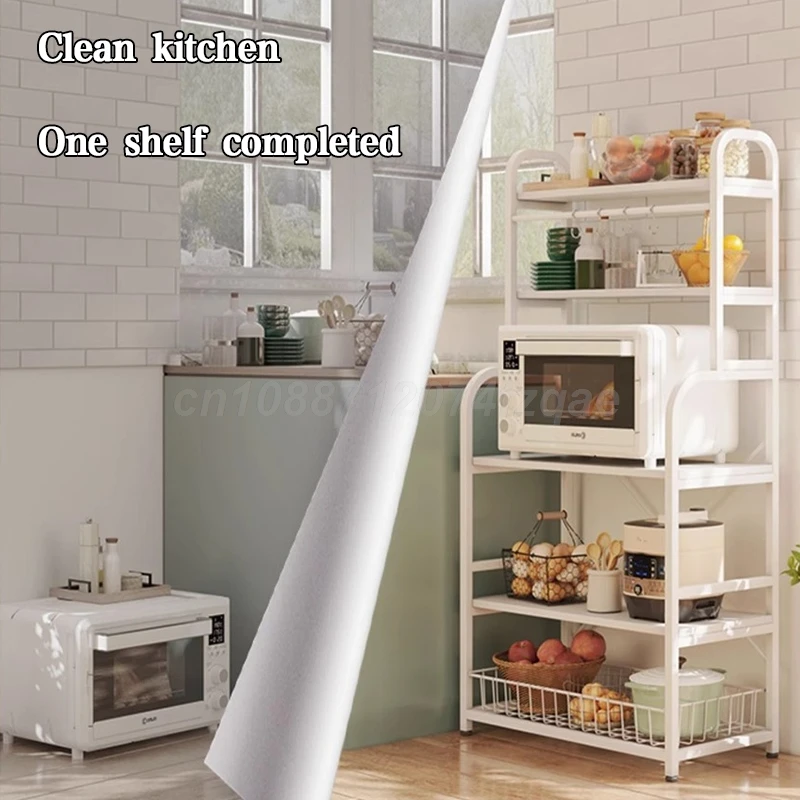 5 Layer Floor-standing Utility Storage Shelf Microwave Oven Seasoning Rack Household  Rack Movable Organizer For Kitchen