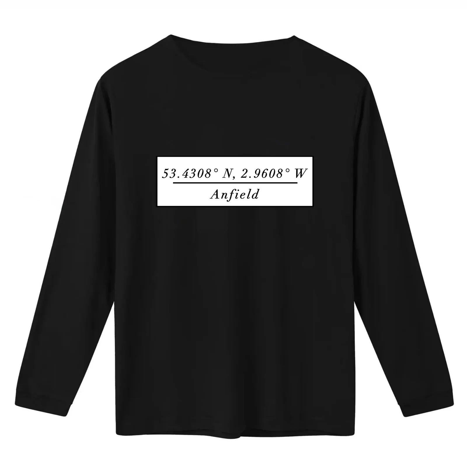 ANFIELD T-Shirt Summer Casual Cotton Tee Oversized Streetwear Tops Vintage Graphic Print Loose Fit Short Sleeve 100% Cotton