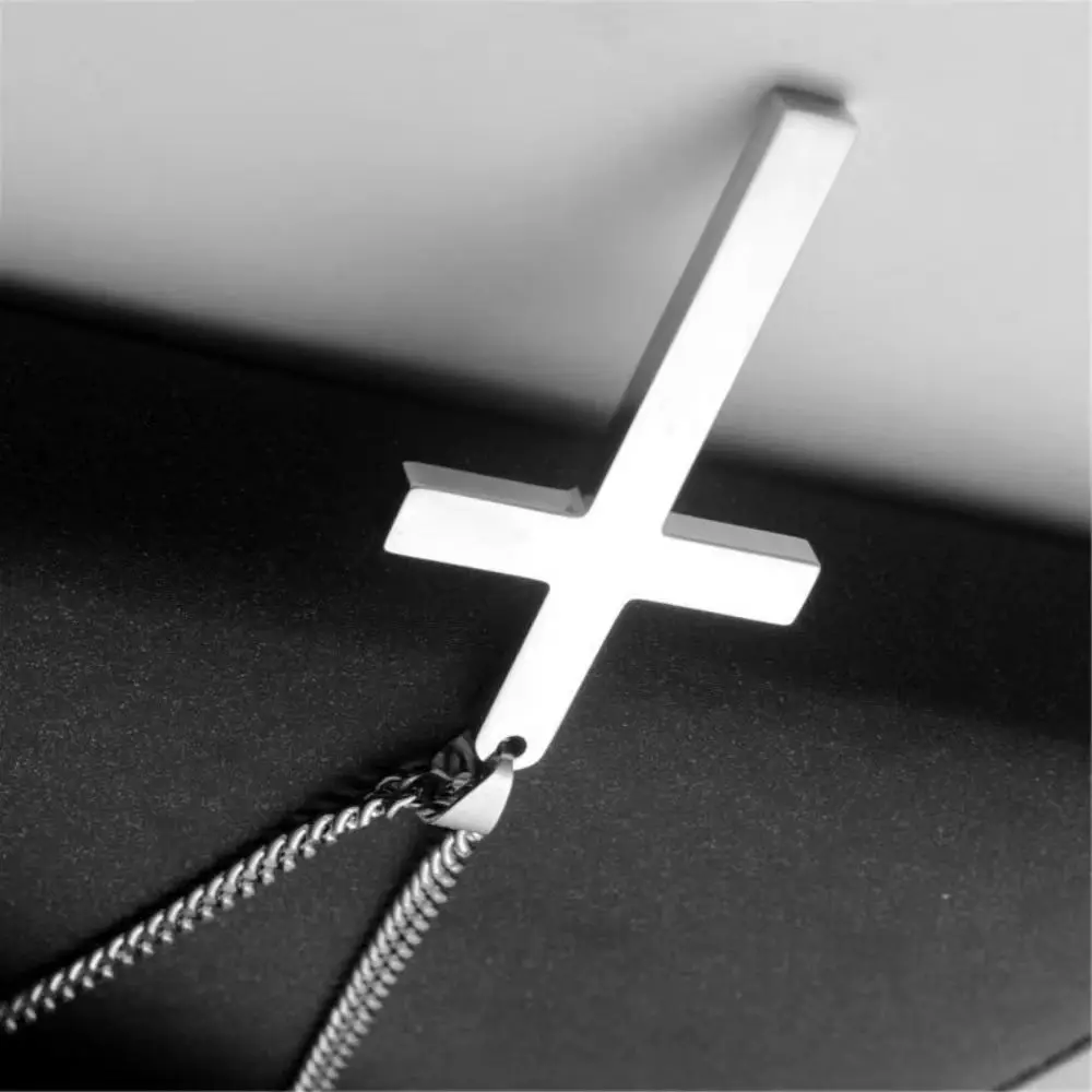 

2026 Stainless Steel Cross Pendant Necklace For Women Men Link Chain Charm Necklace Cool Boys Girls Punk Hip Hop Jewelry Gift