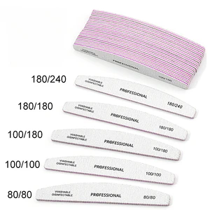 ملفات تلميع الأظافر المهنية للأظافر ، الأدوات ، الصنفرة ، مانيكير ، ملف ، 240 ، ملف ، جل ، مجموعة سدادات قطنية ، 100 إلى 180 أفضل 10 مبيعات ورق صنفرة باركسايد - رقم 7