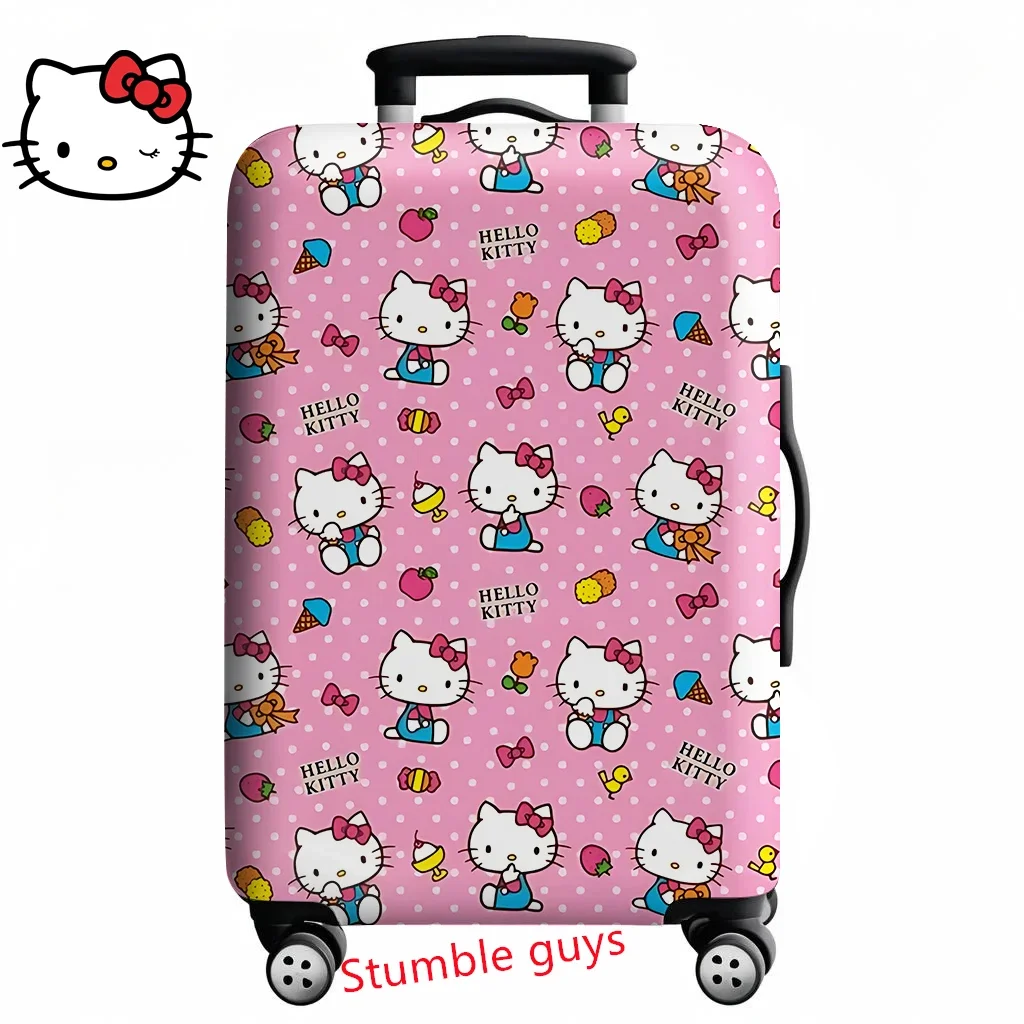 

Anime Kawaii Hello Kitty Suitcase Cover Fits 18-32 Inch Luggage Durable Travel Protector