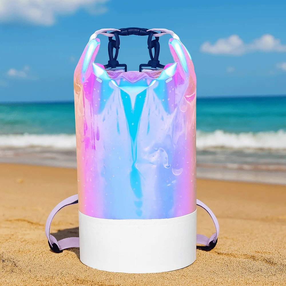 

10L/20L Waterproof Dry Bag Large-Capacity with Shoulder Straps Swimming Bucket Bag Foldable Waterproof Backpack Beach Backpack