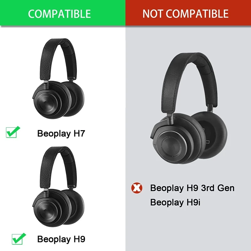 

Replacement Thicker Earpads for Beoplay H9 H7 Headphone Props Easy to Install Drop shipping