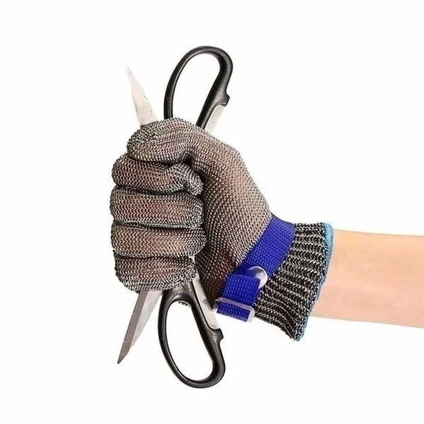 Anti-cut Gloves Safety Cut Proof Stab Resistant Stainless Steel Wire Metal Mesh Kitchen Butcher Cut-Resistant Safety Gloves