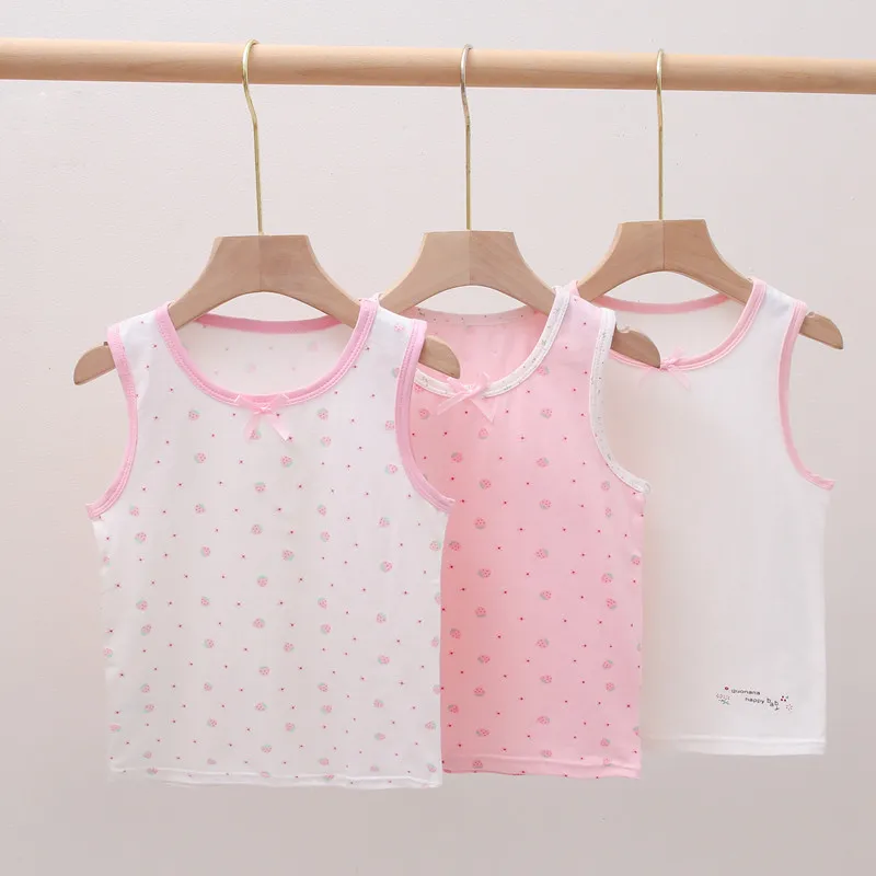 Girls Tank Top All Cotton A-Class Sleeveless Tank Top Summer Newborn Undershirts