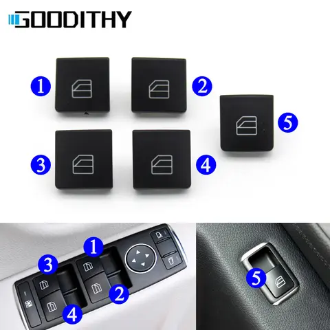 메르세데스 벤츠 A B C E GLA GLK 클래스 W176 W246 W204 W212 W207 W156 X204 인테리어 자동차 윈도우 레귤레이터 스위치 버튼 커버 캡