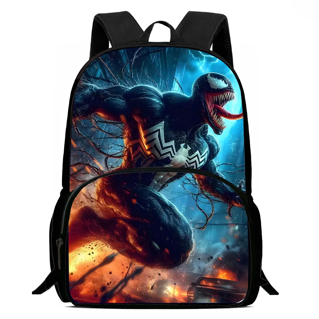 Kids Superhero Venoms Backpacks Boys and Girls Student Birthday Gift Child School Bags Large Capacity Camping Durable Rucksack