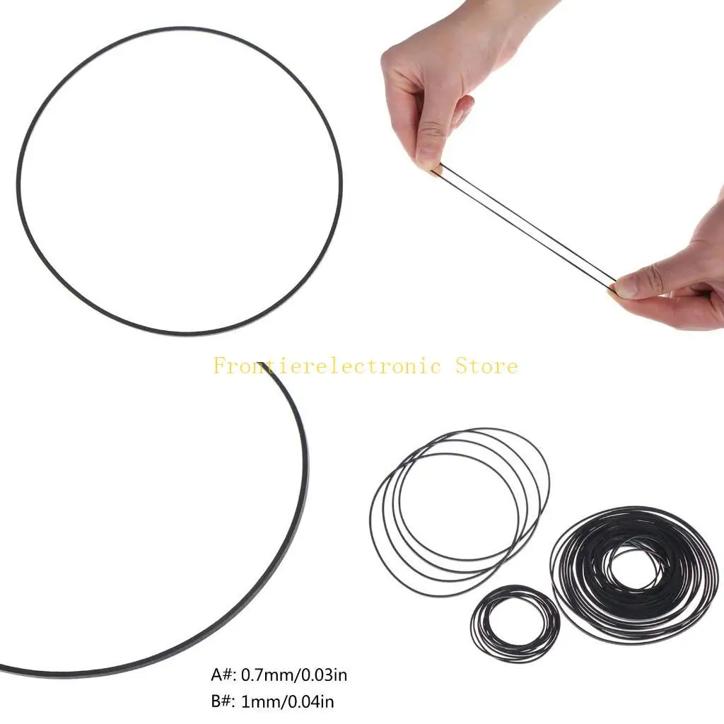 G8DB 4-13 45-130 mm gemischter Quadratkassettenbandgürtel DVD Recorder Gummi-Gürtel