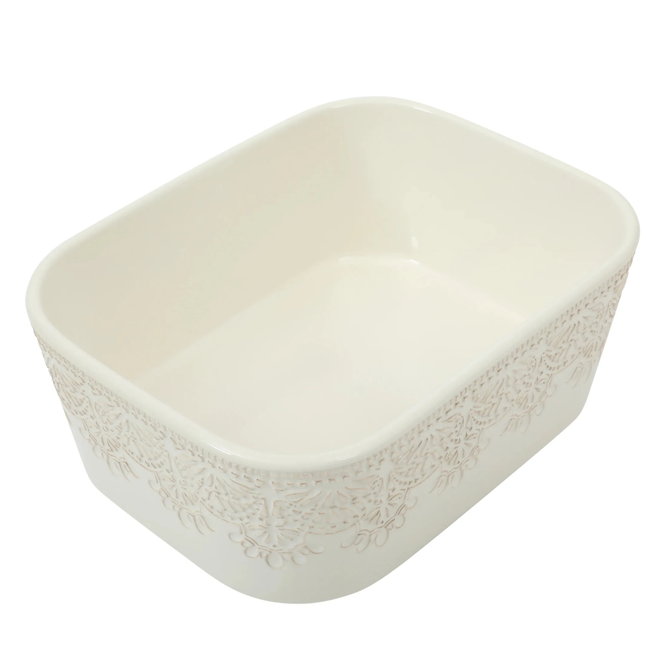 Vintage Lace Nesting Bakeware Set 5