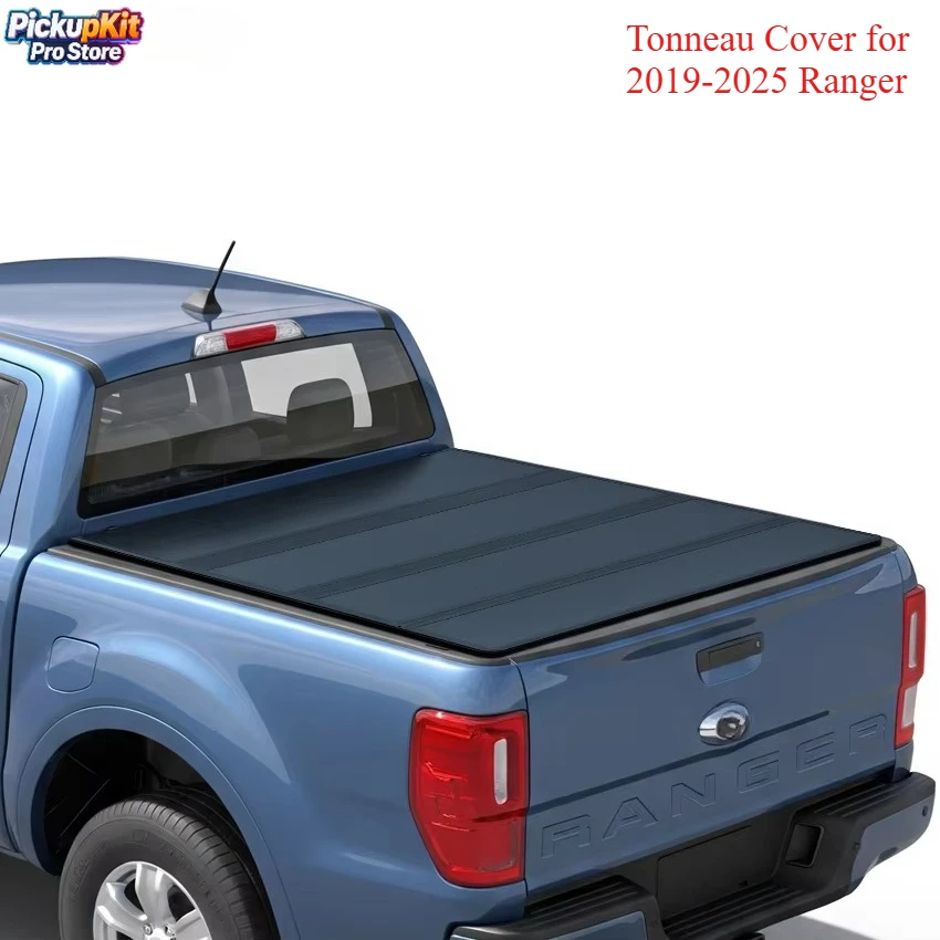 

Hard Quad-Fold Tonneau Cover for 2019-2025 Ranger 6' Bed Truck Cover Pick up Exterior Accessories
