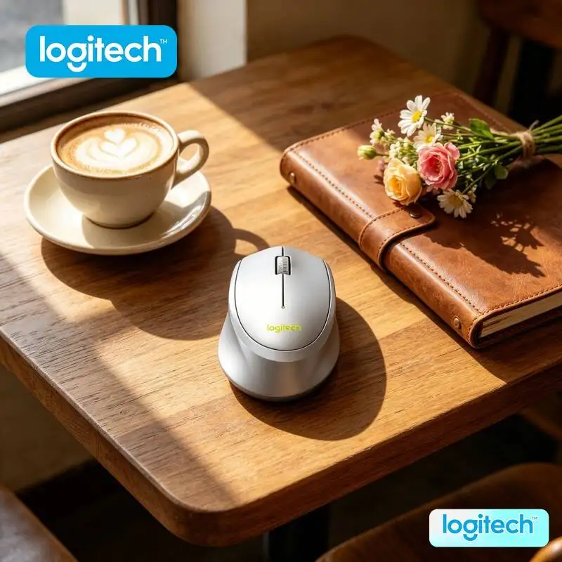 

Logitech M330 Wireless Mouse 2.4GHz Silent Clicks Ergonomic Design Tough Firm for PC Mac Laptop Home Office Desk