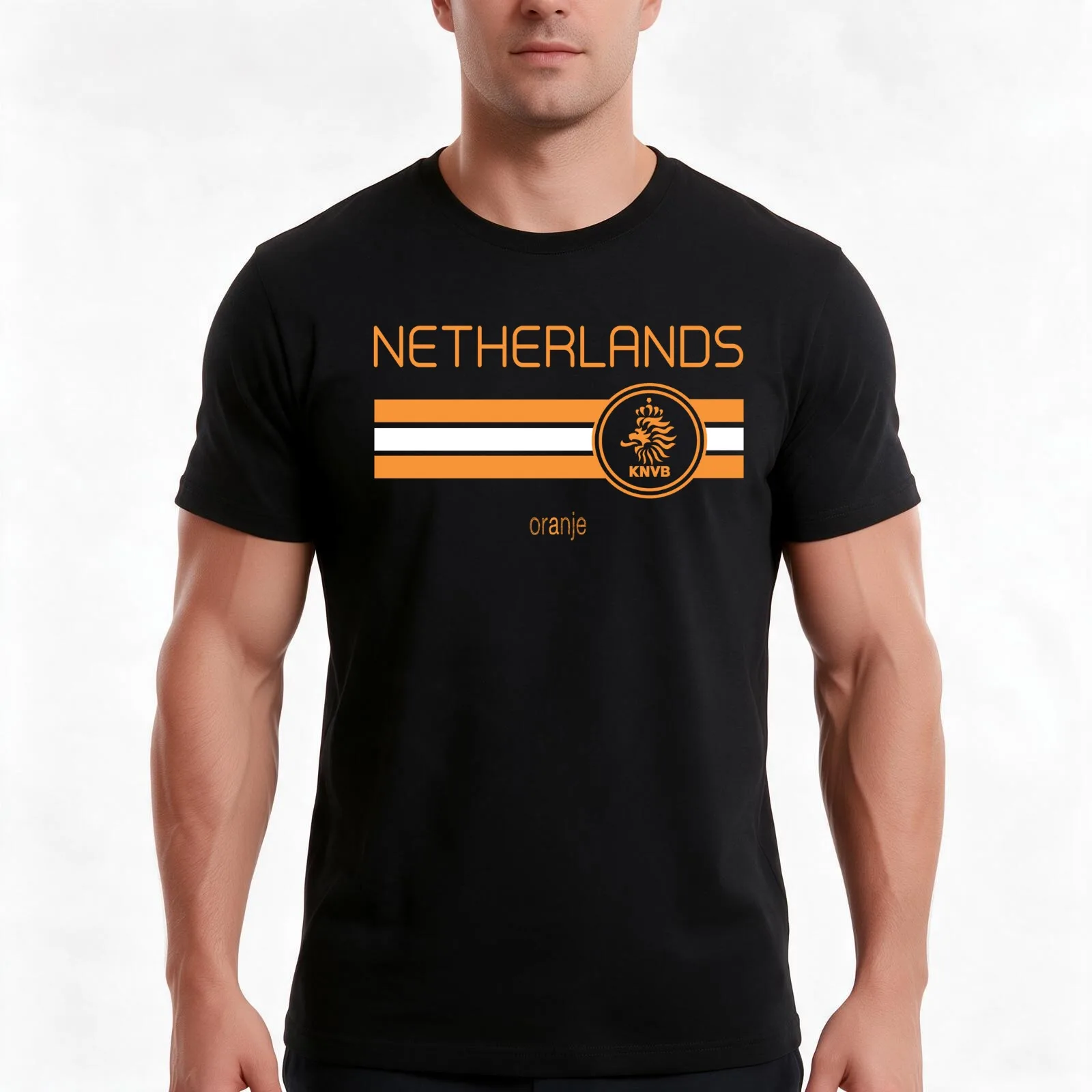 Football - Netherlands (Away White) T-Shirt, Summer Casual Cotton Tee, Oversized Streetwear Tops, Vintage Graphic Print