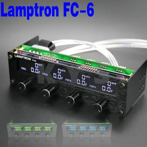 

Lamptron FC6 5.25 Driver Place Fan Speed Controller LCD Screen 4 Channels