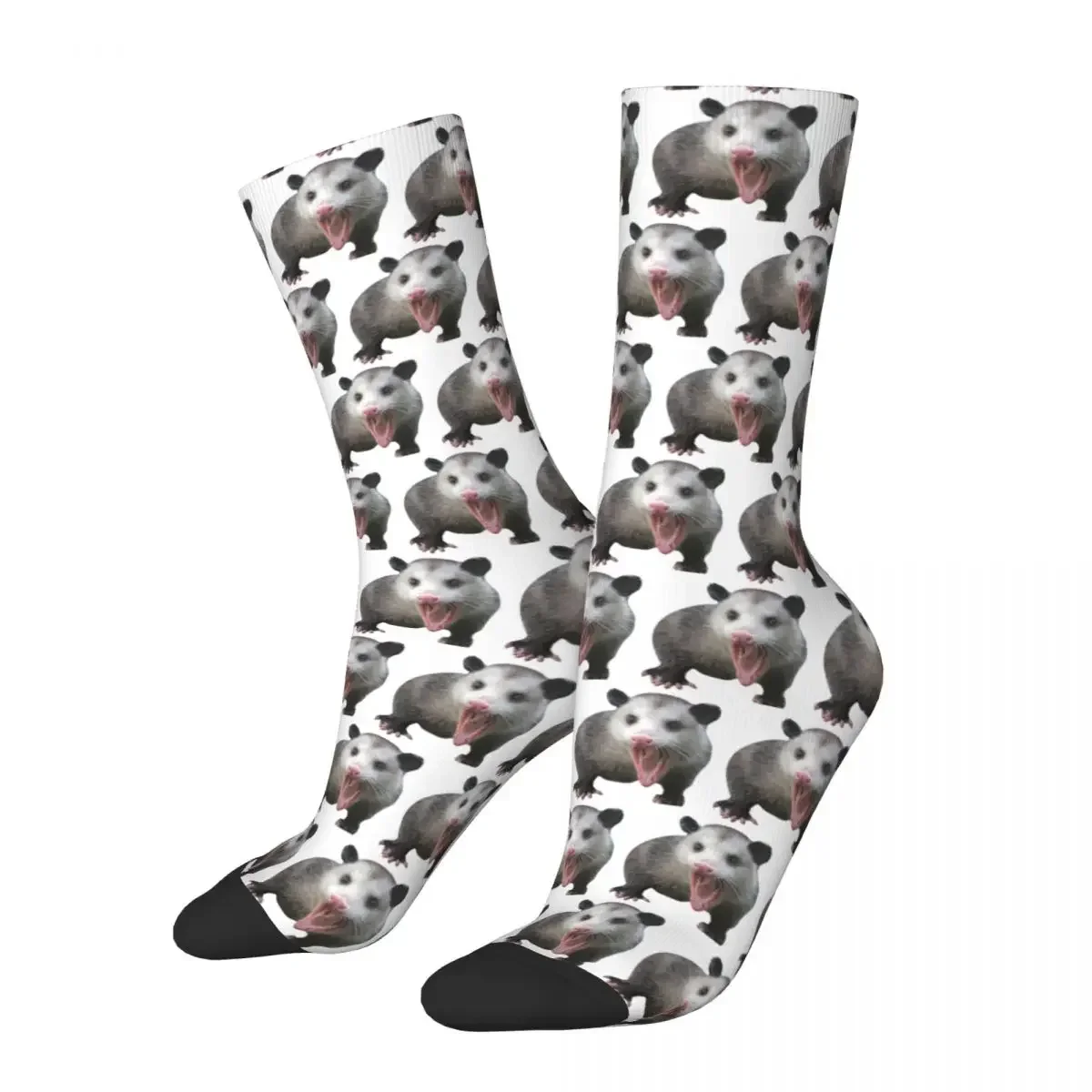 Yelling Possum Socks Harajuku Super Soft Stockings All Season Long Socks Accessories for Man's Woman's Birthday Present