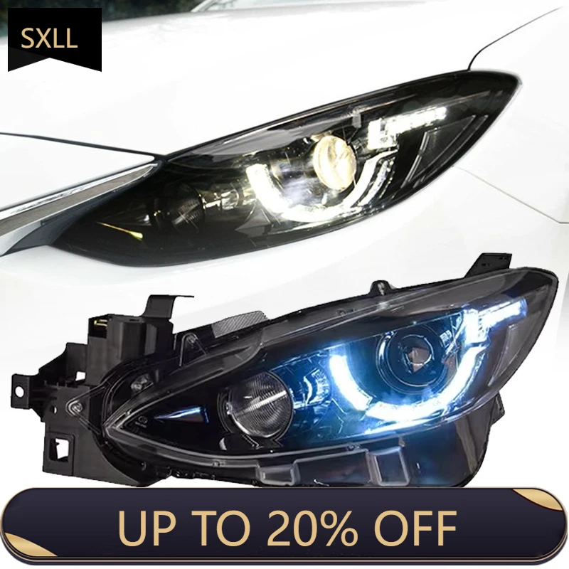 

SXLL For 2013-2016 Improved Headlamp Plug and Play Bifocal Lens Light Emitting Diode DRL Headlamp Assembly