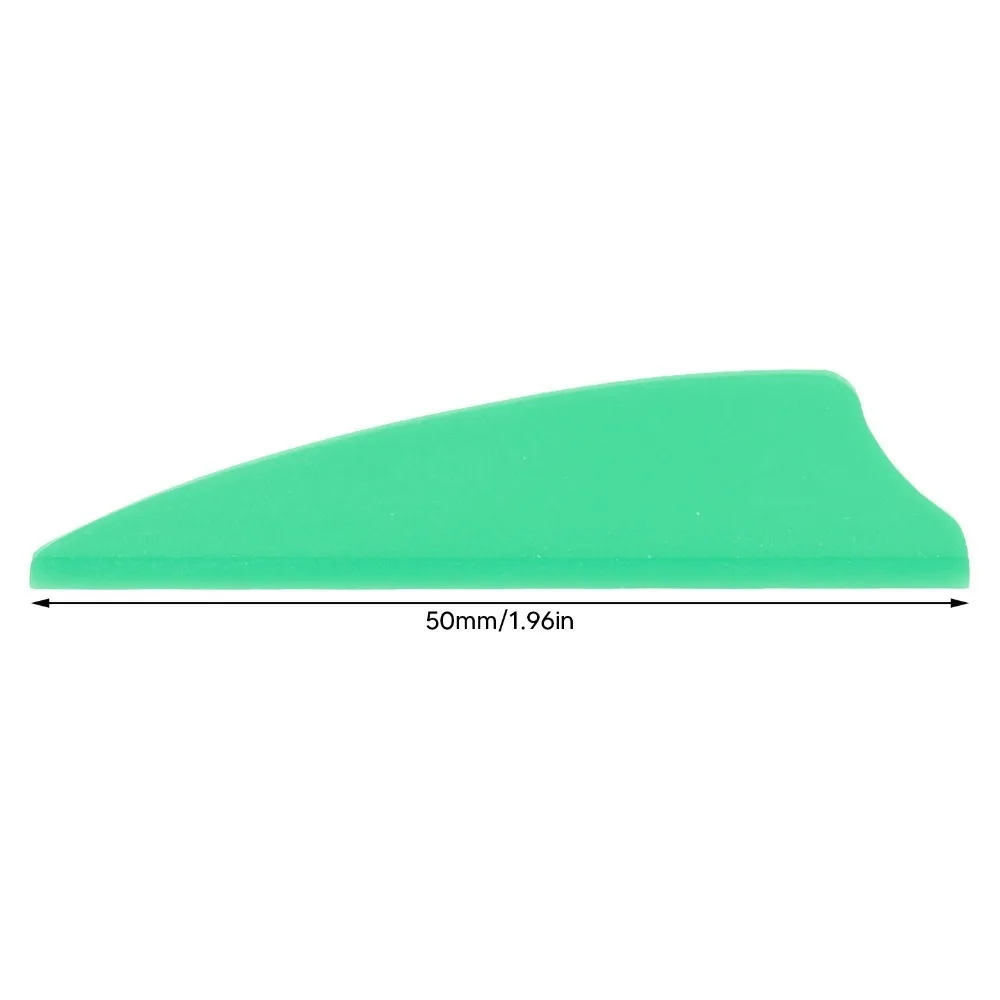 50PCS 2in Feather Fletching Shield Cut DIY Fletching Shield Arrow Fletches Light Weight Bow Feather Fletching