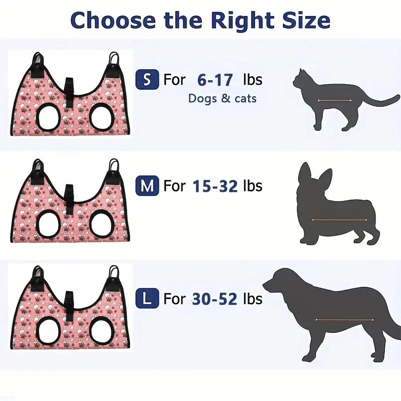 أرجوحة للكلاب - حزام للعناية بالحيوانات الأليفة لتقليم الأظافر وقطع مضاد للخدش وحقيبة حبال للكلاب ومستلزمات العناية بالقطط