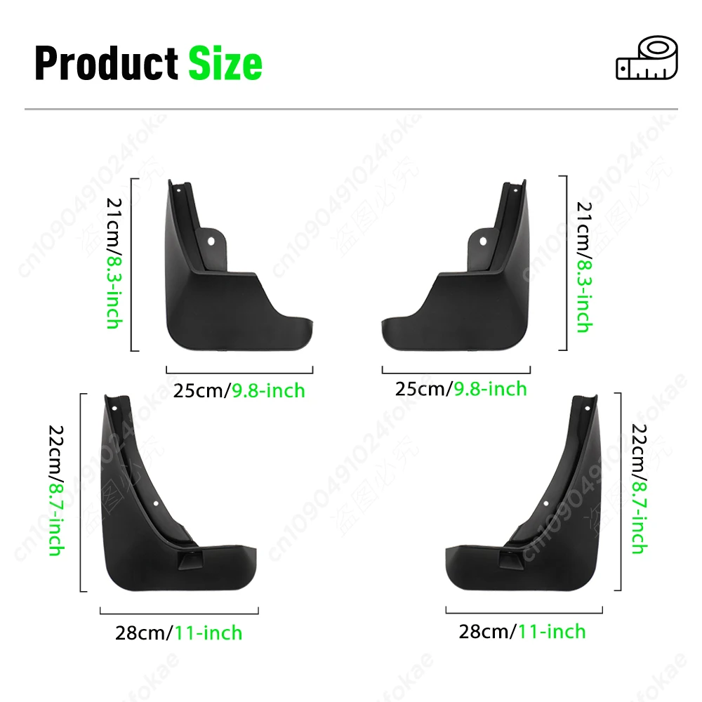 For Renault Captur 2014 2015 2016 2017 2018 2019 Fender Mudguard Mud Flaps Guard Splash Flap Mudguards Car Accessories