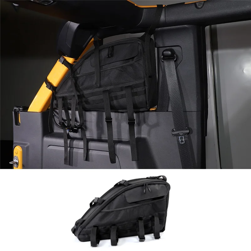 

Roll Bar Storage Bag For Ford Bronco 2021-2024 4 Door Accessories Trunk Organizer Cargo Cage Saddlebag Tool Kit