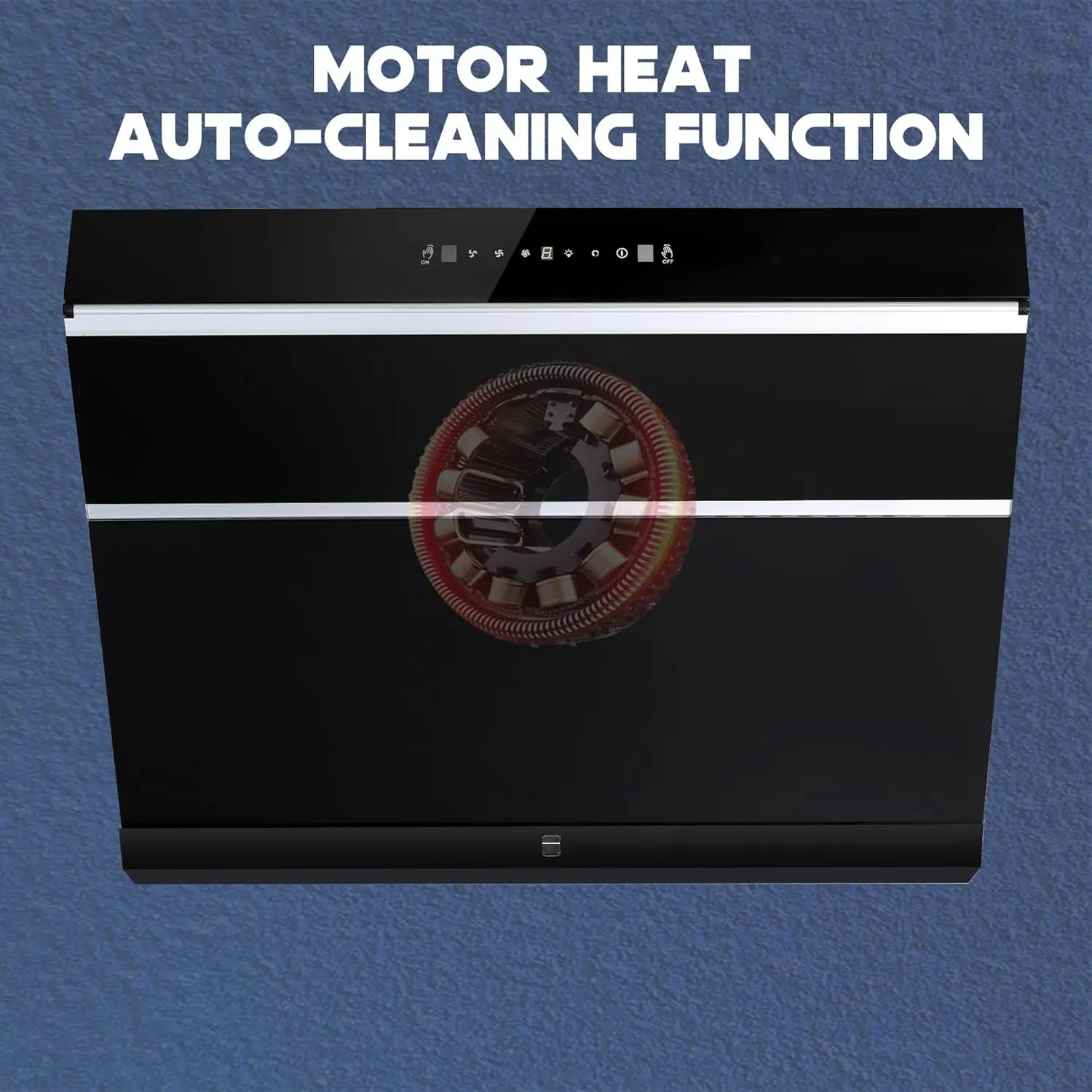 30 inch,Wall Mount Kitchen Hood 900 CFM with Heating Auto-cleaning Function, Gesture&