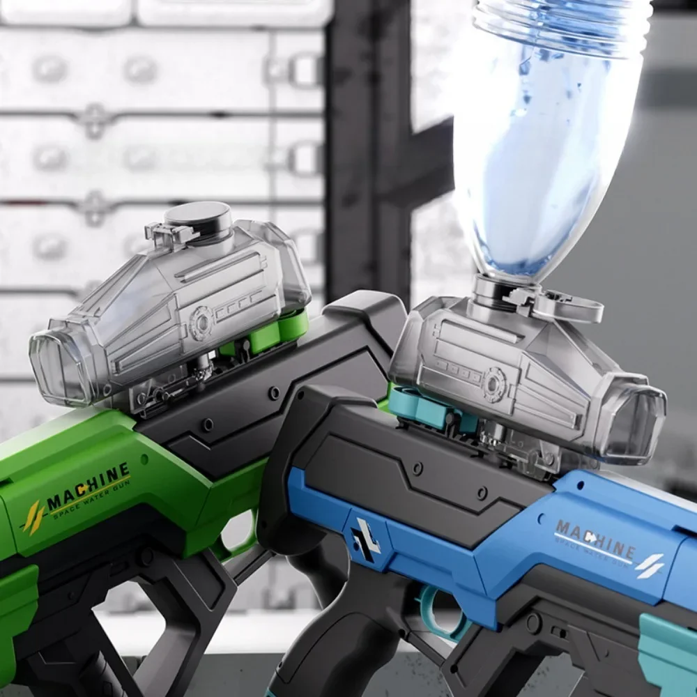 Elektryczny pistolet na wodę z podświetleniem, duża pojemność, pochłanianie wody, pistolet na wodę, letnie gry na zewnątrz, na basenie dla dzieci.
